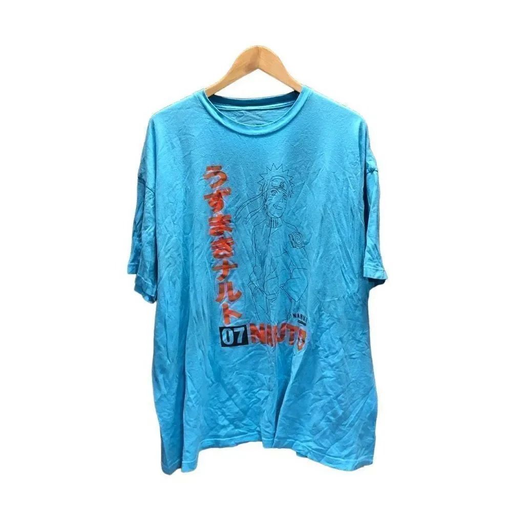 Naruto 07 Turquoise Blue Graphic T Shirt 3XL (XXXL)
